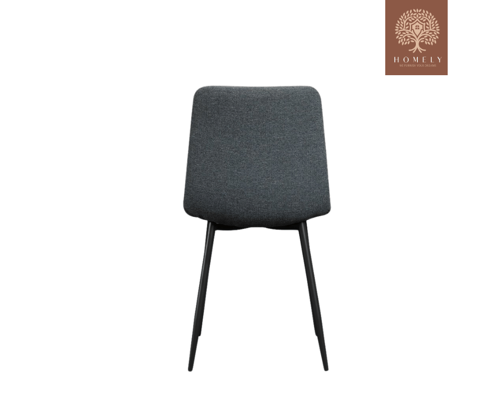 DWEN CHAISE  MODERNE CAPITONNÉE EN VELOURS ANTI-TACHE PIEDS EN METAL