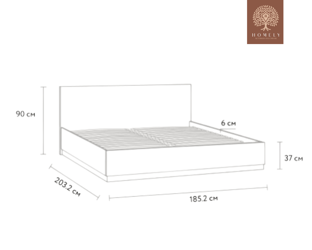 STELLA | LIT DOUBLE POUR ADULTE  AVEC SOMMIER COFFRE