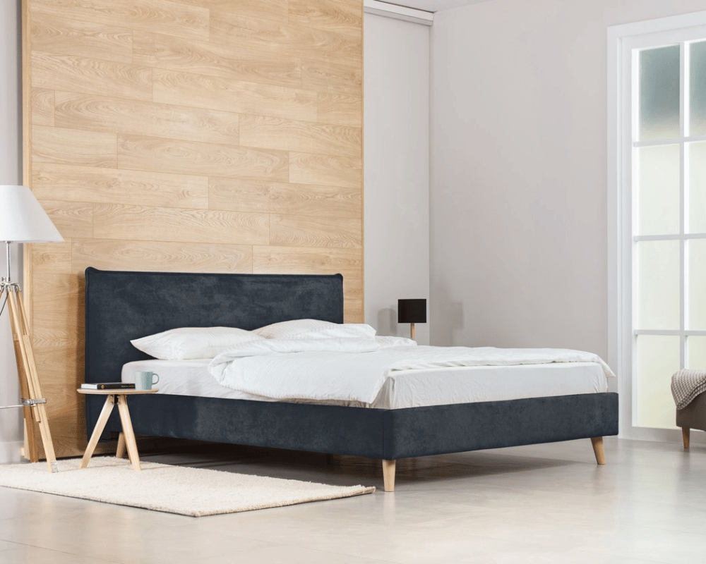 CHIEVO | LIT DOUBLE EN TISSU ANTI-TACHES CAPITONNÉ