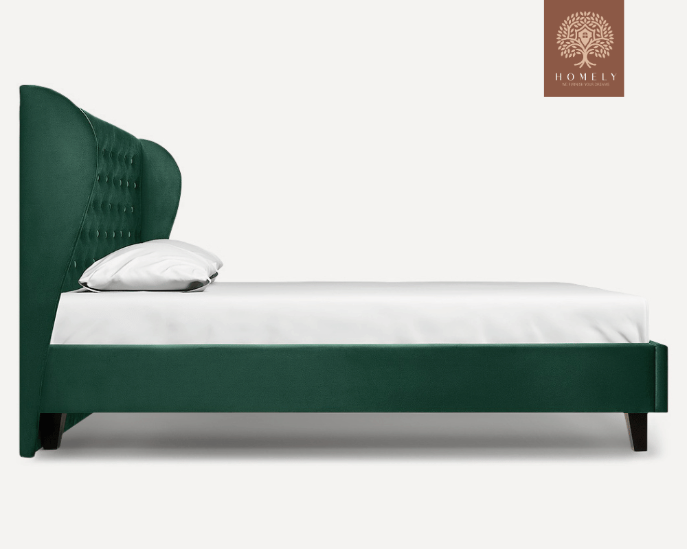 TESLA | LIT DOUBLE EN TISSU ANTI-TACHES CAPITONNÉ