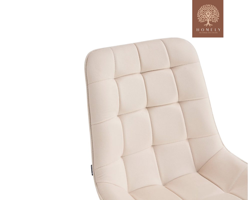 FLEX CHAISE MODERNE CAPITONNÉE EN VELOURS ANTI-TACHE PIEDS EN BOIS ROUGE