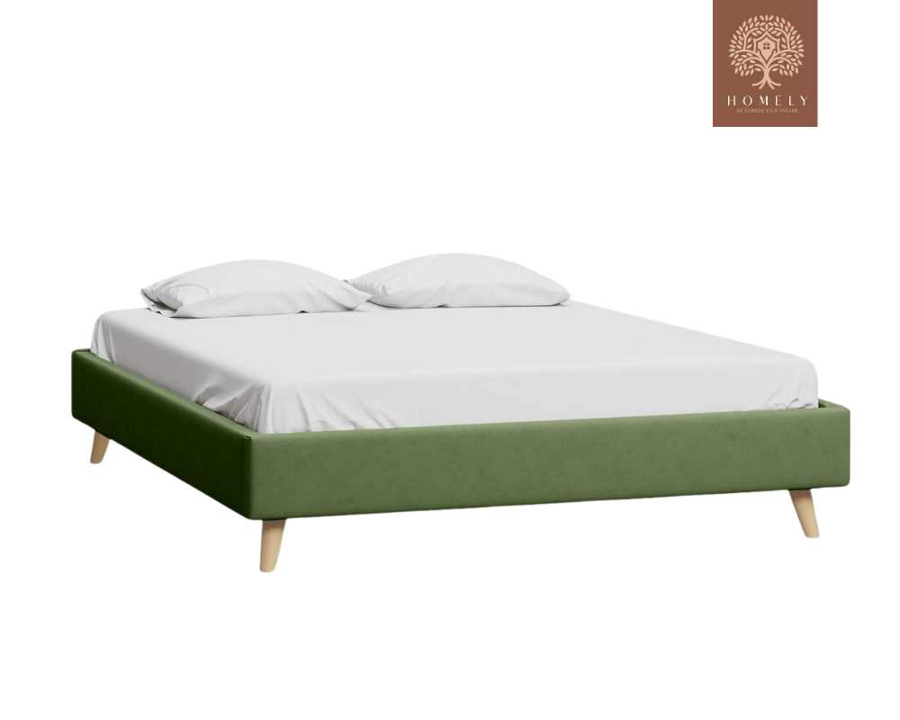 BRAN | LIT DOUBLE EN TISSU ANTI-TACHES CAPITONNÉ