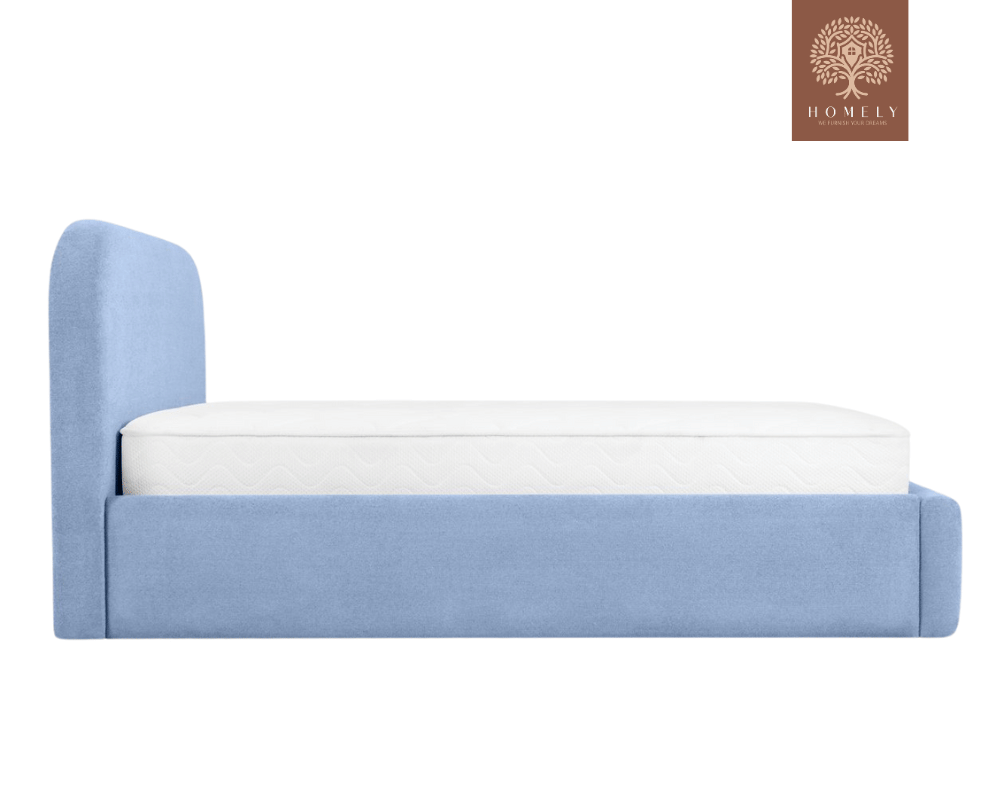 KEVI | LIT DOUBLE EN TISSU ANTI-TACHES CAPITONNÉ