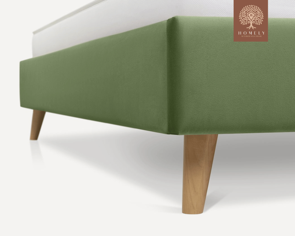 BRAN | LIT DOUBLE EN TISSU ANTI-TACHES CAPITONNÉ