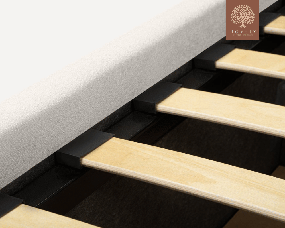 ADONA | LIT DOUBLE EN TISSU ANTI-TACHES CAPITONNÉ