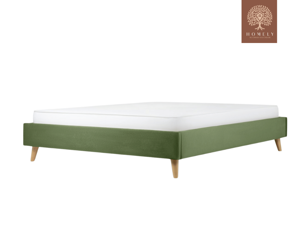 BRAN | LIT DOUBLE EN TISSU ANTI-TACHES CAPITONNÉ