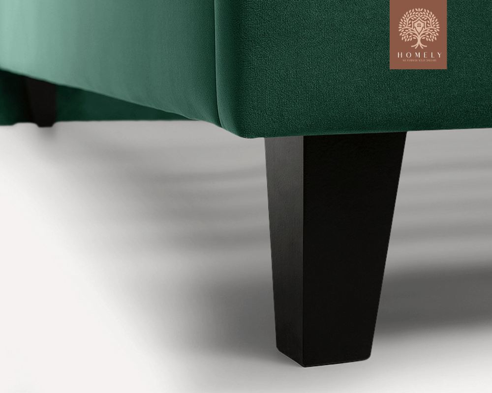 TESLA | LIT DOUBLE EN TISSU ANTI-TACHES CAPITONNÉ