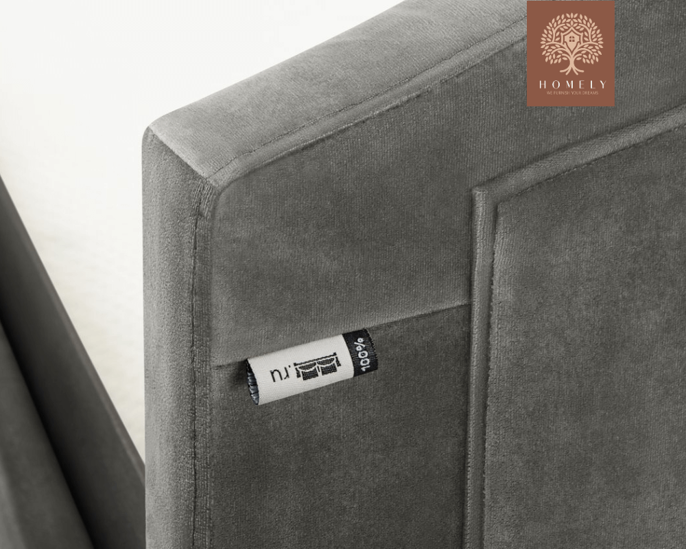 FLORENTIN | LIT DOUBLE EN TISSU ANTI-TACHES CAPITONNÉ AVEC SOMMIER COFFRE