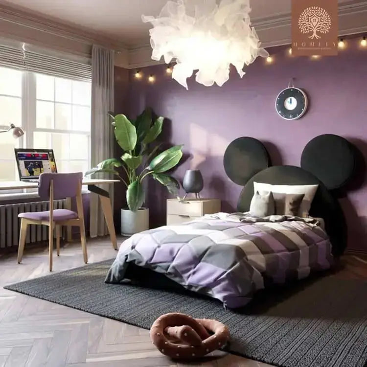 MICKEY MOUSE-LIT MODERNE EN VELOURS POUR GARÇON ET FILLE- Homely