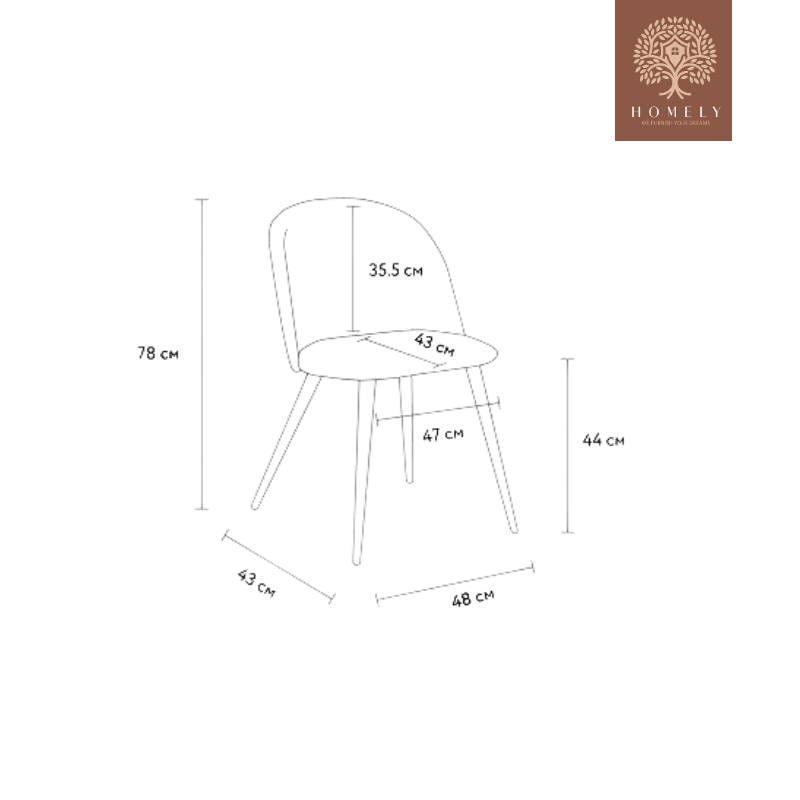 OSCAR CHAISE MODERNE CAPITONNÉE EN VELOURS ANTI-TACHE PIEDS EN BOIS ROUGE