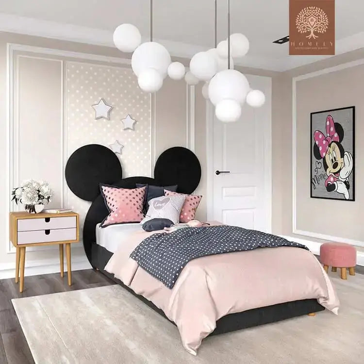 MICKEY MOUSE-LIT MODERNE EN VELOURS POUR GARÇON ET FILLE- Homely