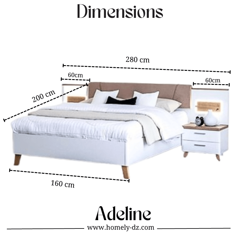 ADELINE | ENSEMBLE DE CHAMBRE À COUCHER MODERNE