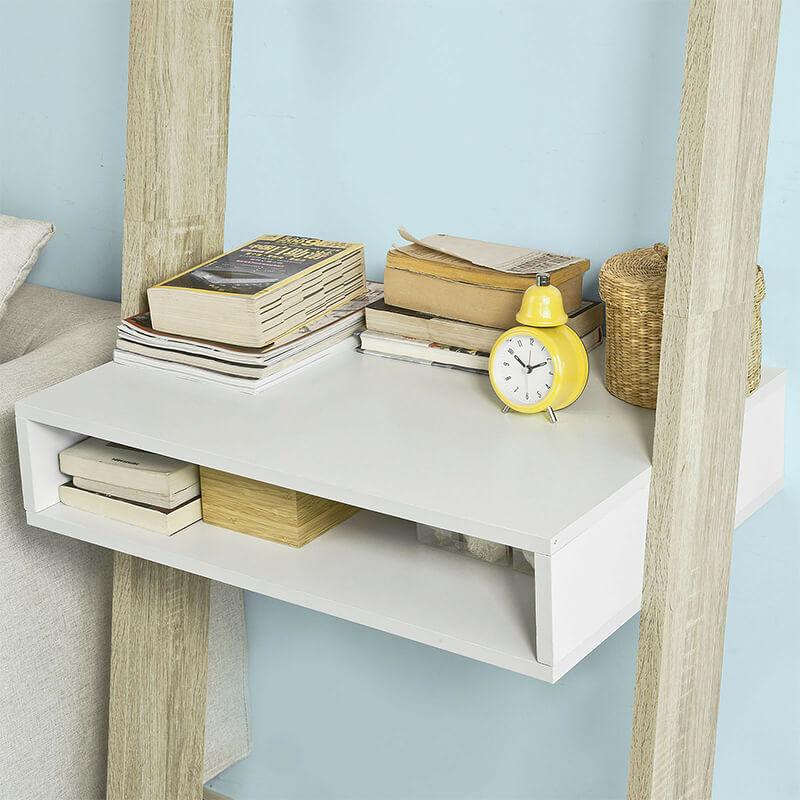 Bureau avec Étagère de Rangement HELGA - Homely