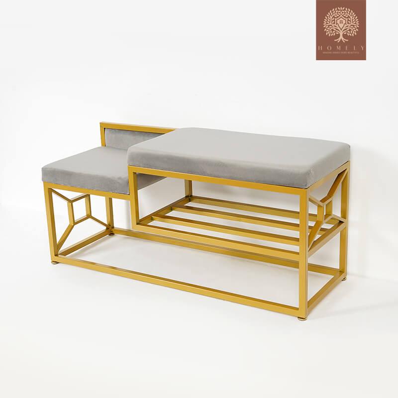 BORMAN-BANC DE RANGEMENT POUR CHAUSSURES GRIS 1000 MM, BANC D&