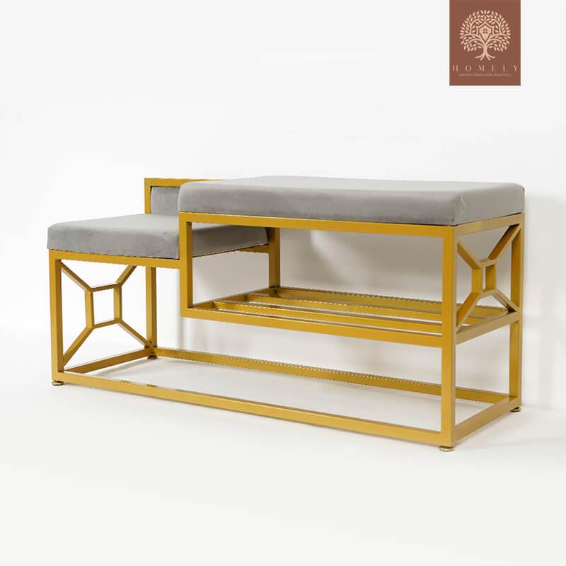 BORMAN-BANC DE RANGEMENT POUR CHAUSSURES GRIS 1000 MM, BANC D&