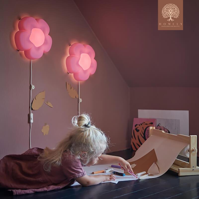 UPPLYST APPLIQUE À LED,FLEUR MAUVER - Homely