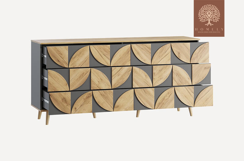 DIVAN I COMMODE MODERNE AU DÉCOR FLORAL - Homely