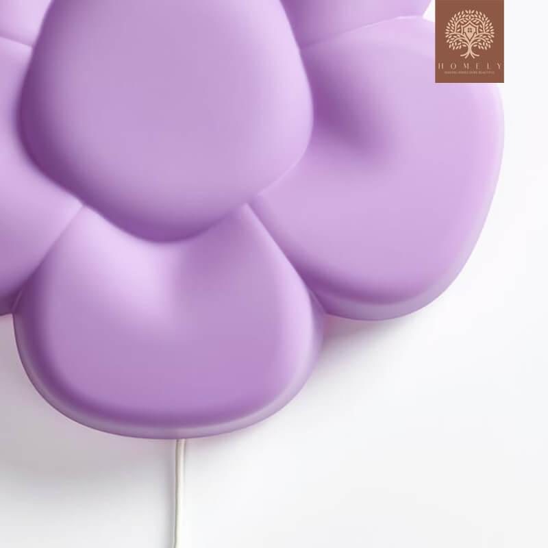 UPPLYST APPLIQUE À LED,FLEUR MAUVER - Homely