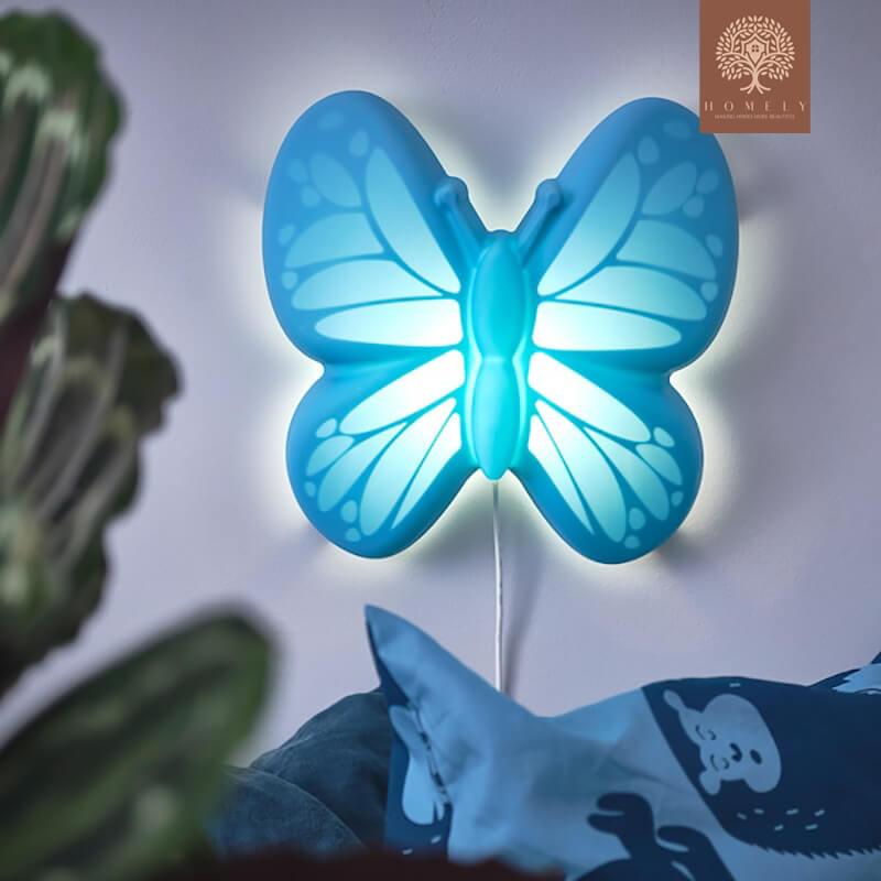 UPPLYST APPLIQUE À LED, PAPILLON BLEU CLAIR - Homely
