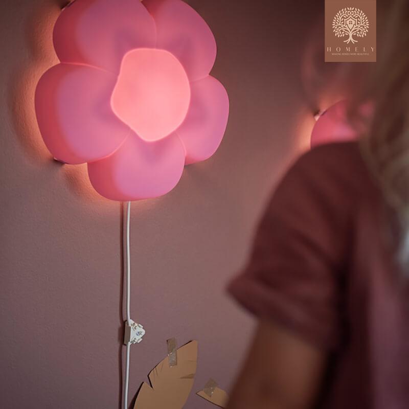 UPPLYST APPLIQUE À LED,FLEUR MAUVER - Homely