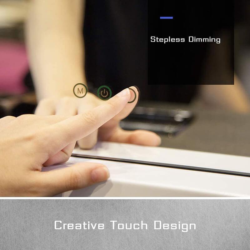 MIROIR MAQUILLAGE HOLLYWOOD ROTATIF À 360 AVEC CONTRÔLE TACTILE INTELLIGENT - Homely