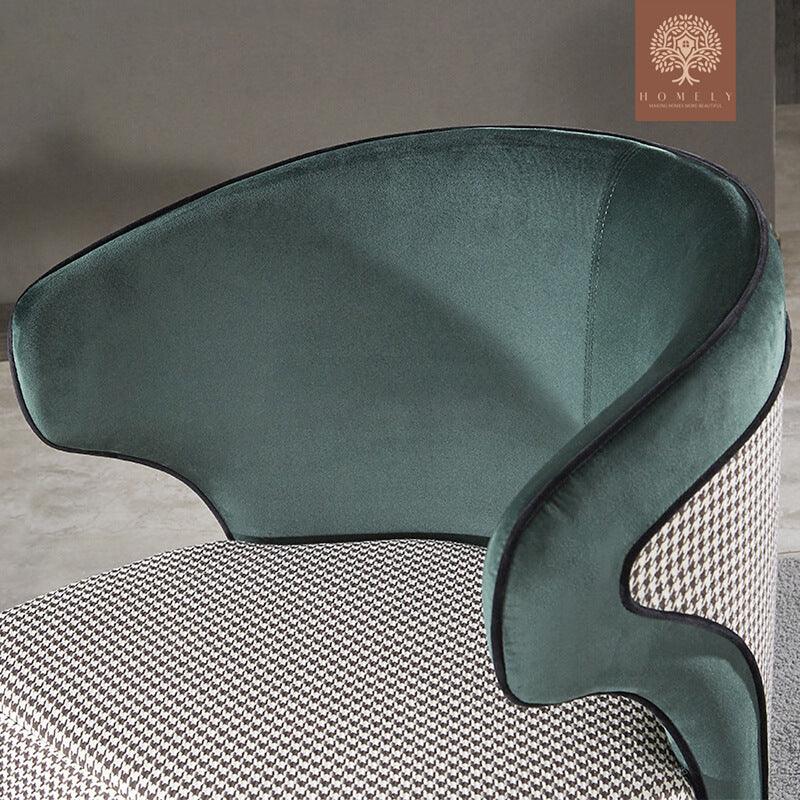 MINERVA-MID CENTURY FAUTEUIL EN SIMILICUIR NOIR- Homely