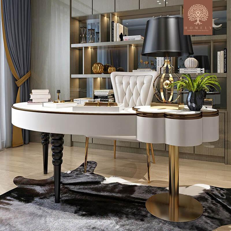 IQRAM-TABLE DE TOILETTE POUR CHAMBRE À COUCHER EN ACIER INOXYDABLE - Homely