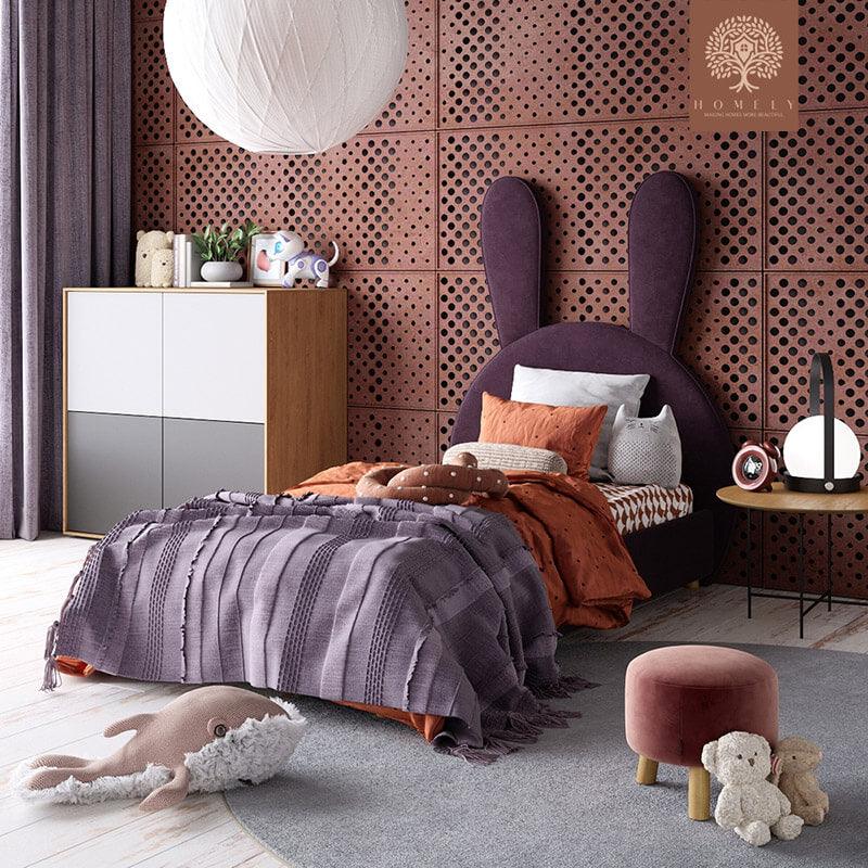 BUGS BUNNY-LIT MODERNE EN VELOURS POUR GARÇON ET FILLE- Homely