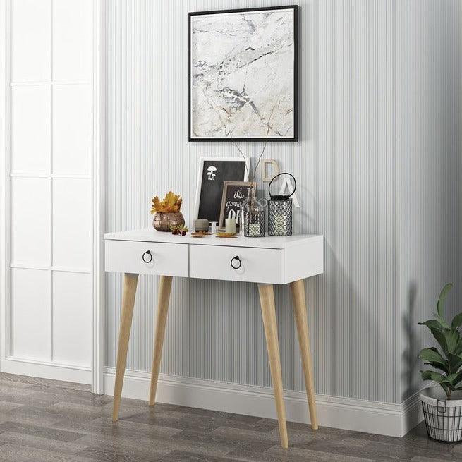 Commode Décorative Moderne Blanc - Homely