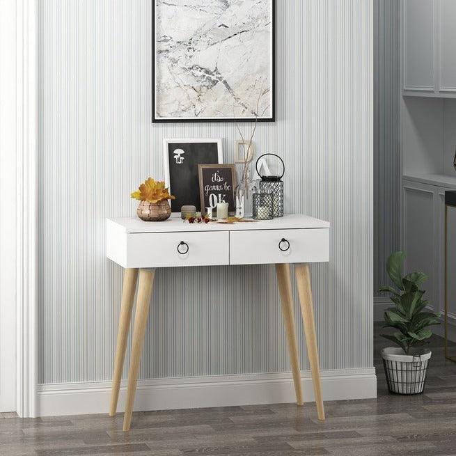 Commode Décorative Moderne Blanc - Homely