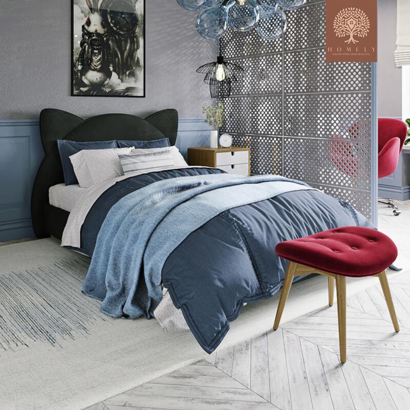 TOM-LIT MODERNE EN VELOURS POUR GARÇON ET FILLE- Homely