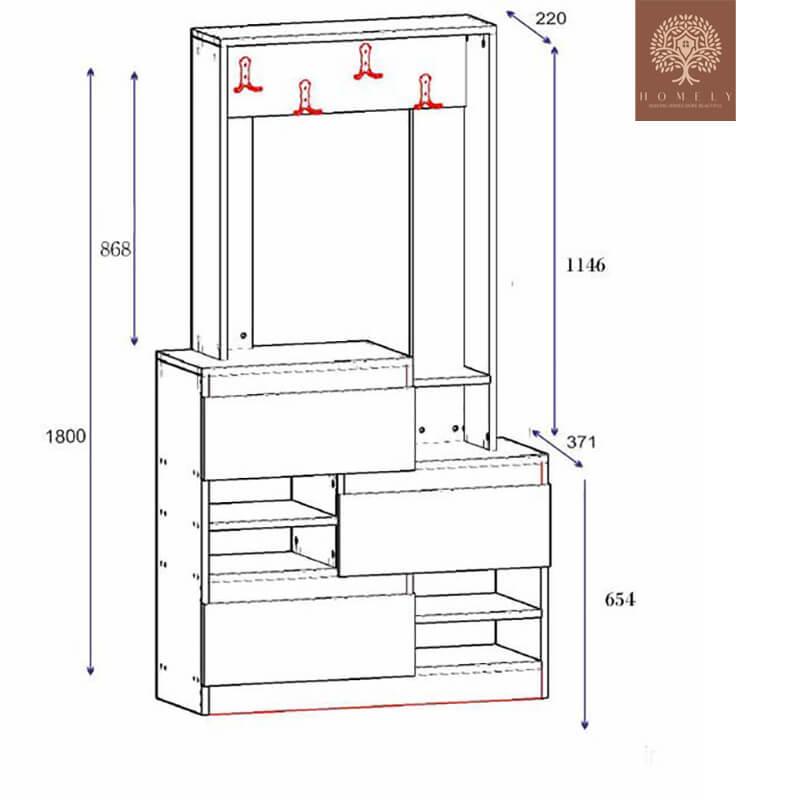 ROY -MEUBLE DE RANGEMENT À CHAUSSURES- Homely