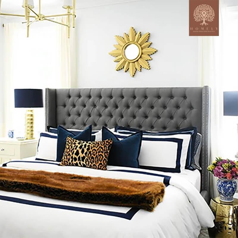 MILO-LIT CAPITONNÉE EN VELOURS- Homely