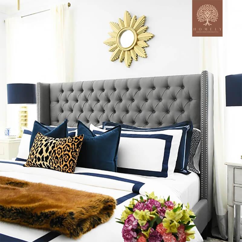 MILO-LIT CAPITONNÉE EN VELOURS- Homely