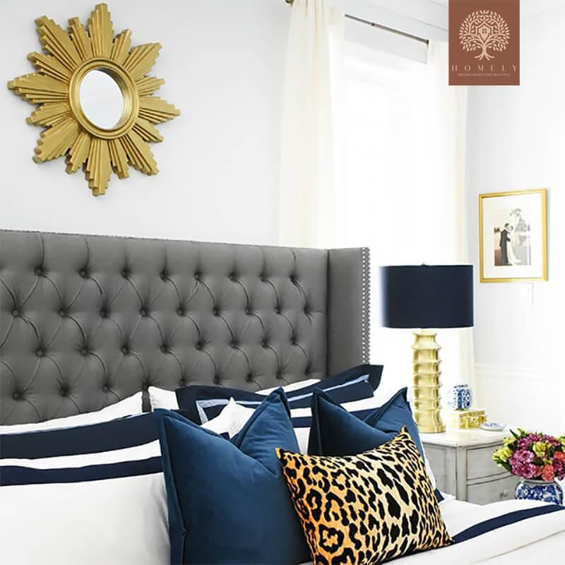 MILO-LIT CAPITONNÉE EN VELOURS- Homely