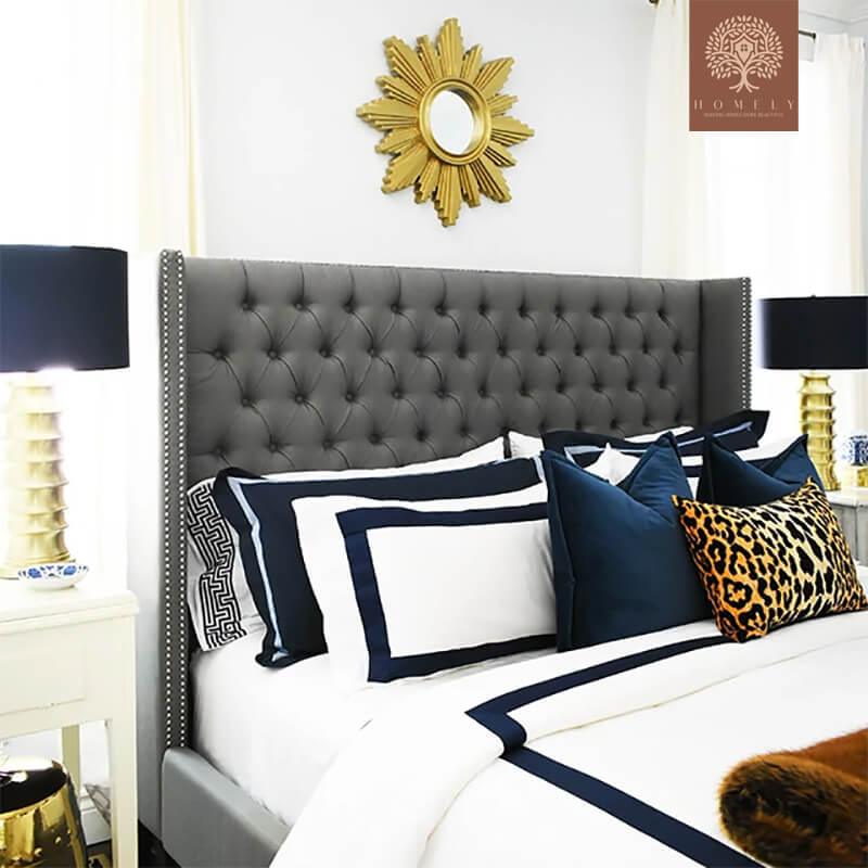 MILO-LIT CAPITONNÉE EN VELOURS- Homely