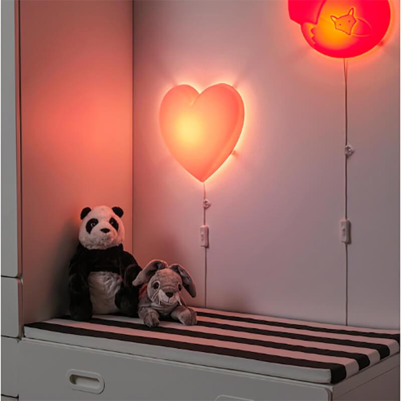 UPPLYST APPLIQUE À LED,COEUR ROSE - Homely