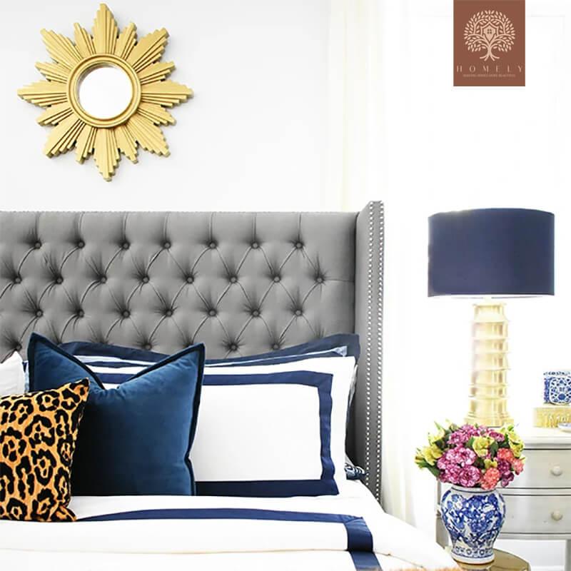 MILO-LIT CAPITONNÉE EN VELOURS- Homely