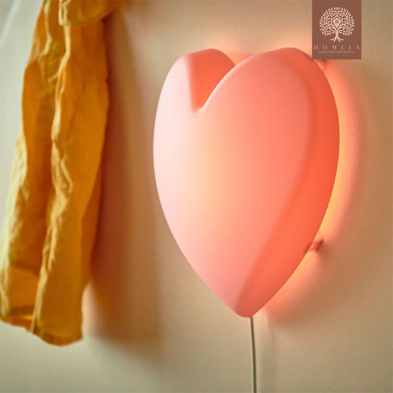 UPPLYST APPLIQUE À LED,COEUR ROSE - Homely