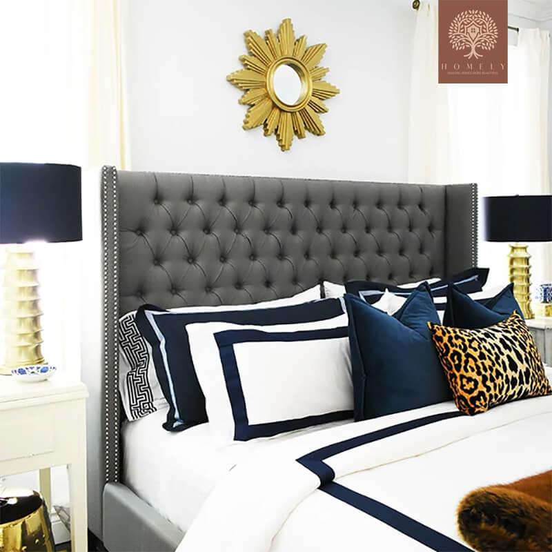 MILO-LIT CAPITONNÉE EN VELOURS- Homely