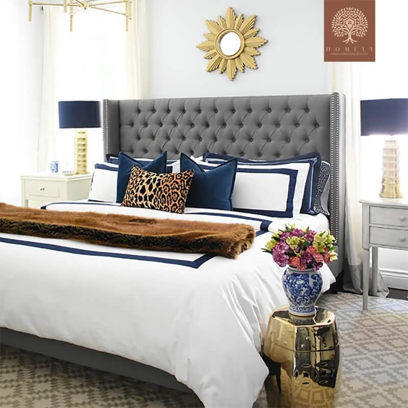 MILO-LIT CAPITONNÉE EN VELOURS- Homely