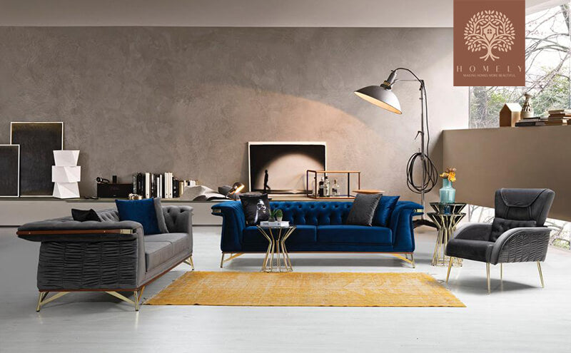 DIAMMANTE-ENSEMBLE DE CANAPÉ LUXE 6 PLACES-