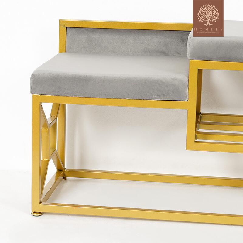 BORMAN-BANC DE RANGEMENT POUR CHAUSSURES GRIS 1000 MM, BANC D&