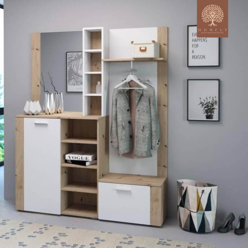 HJORRING-MEUBLE DE RANGEMENT À CHAUSSURES- Homely