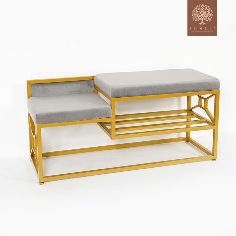 BORMAN-BANC DE RANGEMENT POUR CHAUSSURES GRIS 1000 MM, BANC D&