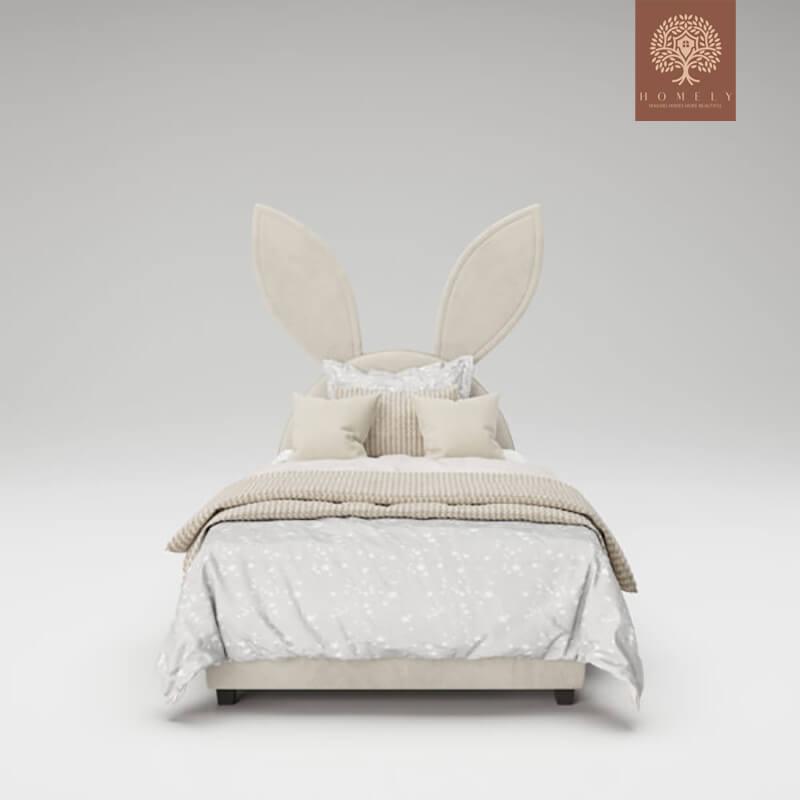 HONEY BUNNY-LIT MODERNE EN VELOURS POUR GARÇON ET FILLE- Homely