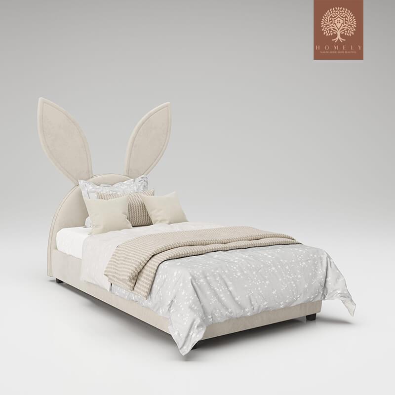 HONEY BUNNY-LIT MODERNE EN VELOURS POUR GARÇON ET FILLE- Homely