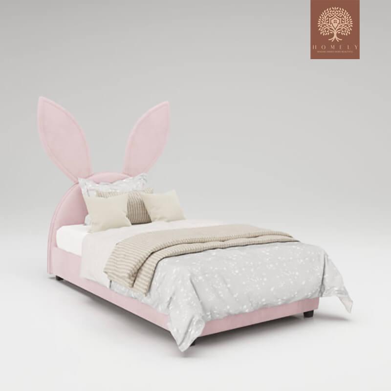 HONEY BUNNY-LIT MODERNE EN VELOURS POUR GARÇON ET FILLE- Homely