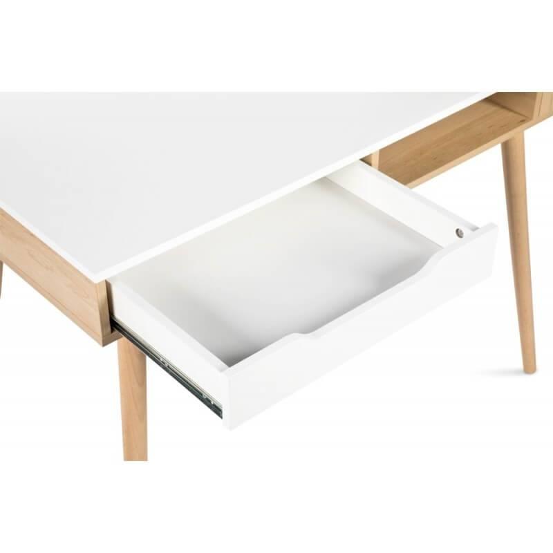 Bureau enfant scandinave Helga avec nombreux rangements - Homely