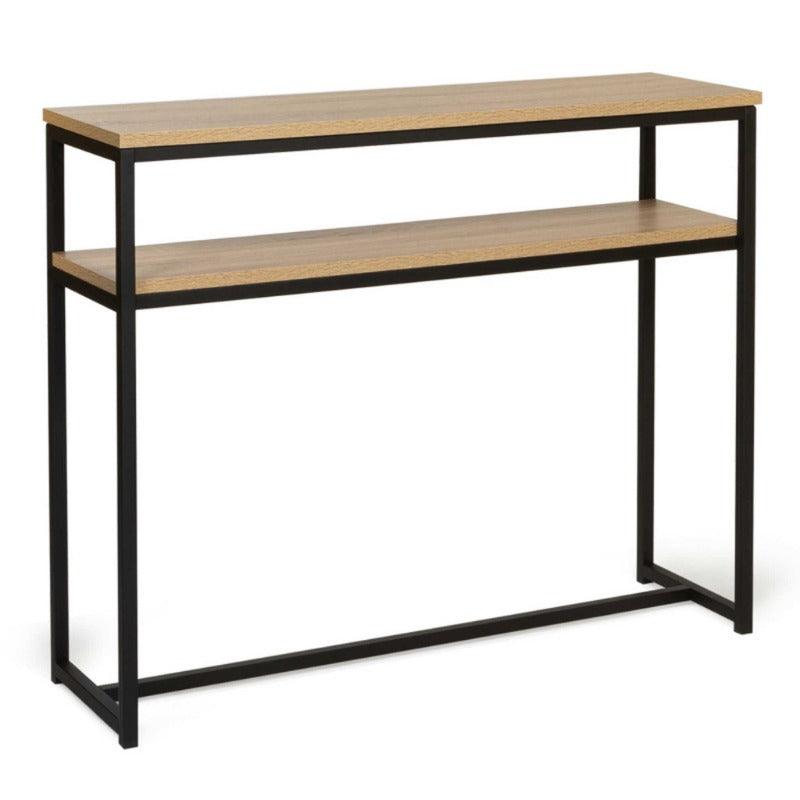 Console bois et métal double plateau-ULGA - Homely